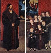STRIGEL, Bernhard Portrait of Conrad Rehlinger and his Children ar oil on canvas